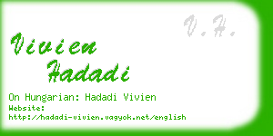 vivien hadadi business card